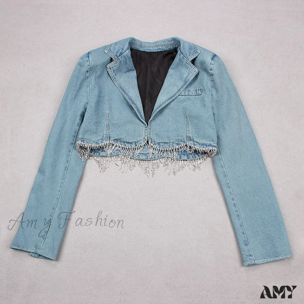 Amy Fashion - Fashion High Street Denim Coats - Image 4