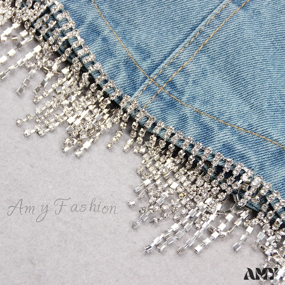 Amy Fashion - Fashion High Street Denim Coats - Image 6