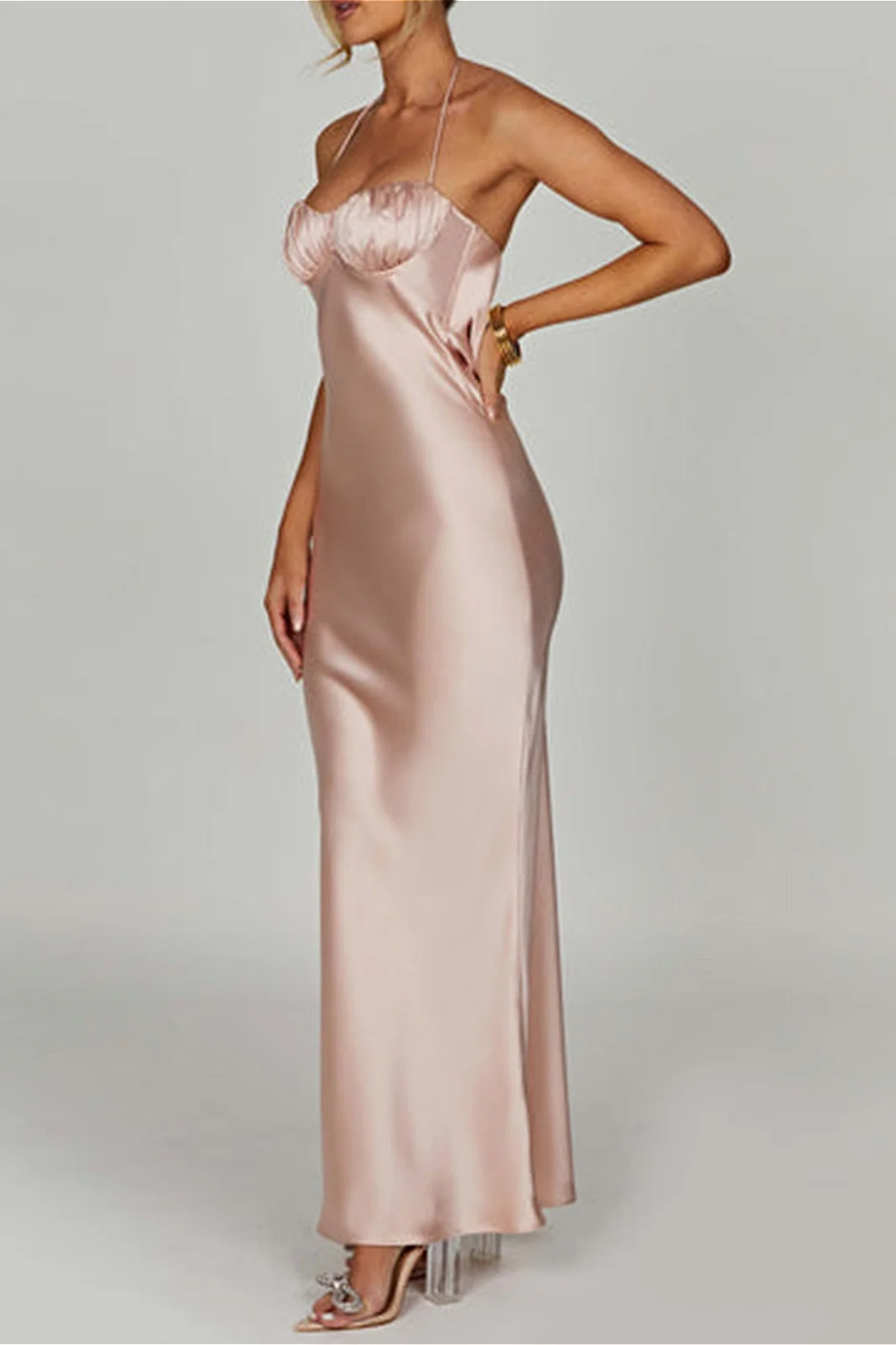 Halter Backless Bodycon Sexy Party Dress - Image 3