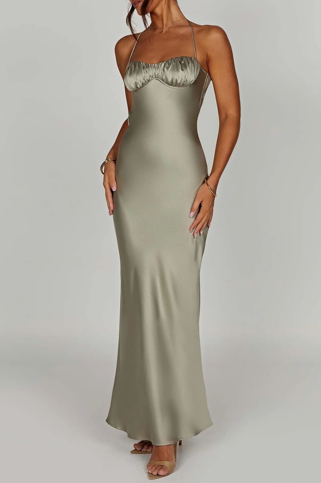 Halter Backless Bodycon Sexy Party Dress - Image 4