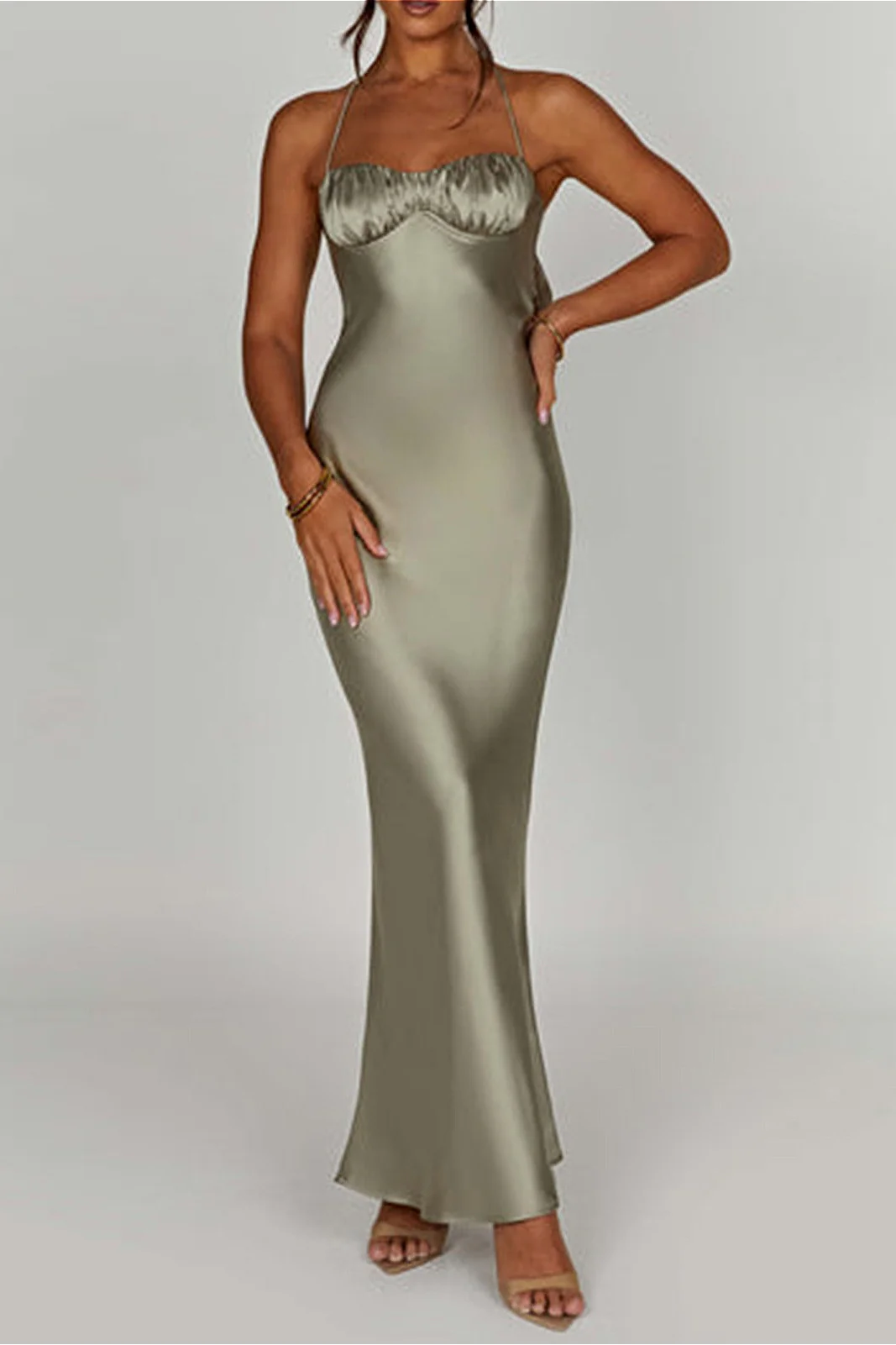 Halter Backless Bodycon Sexy Party Dress - Image 6