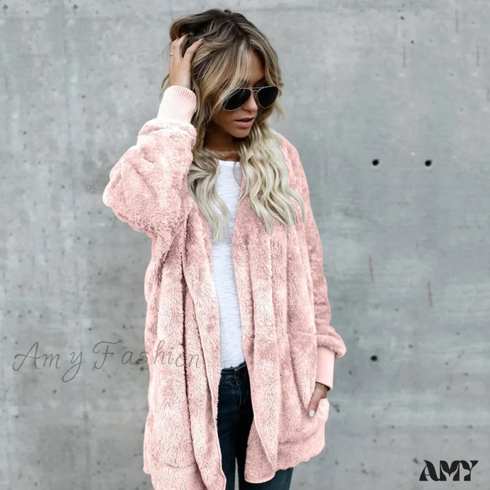 Amy Fashion - Harajuku Women Loose Long Cardigan Ladies Warm Coat Outwear - Image 15