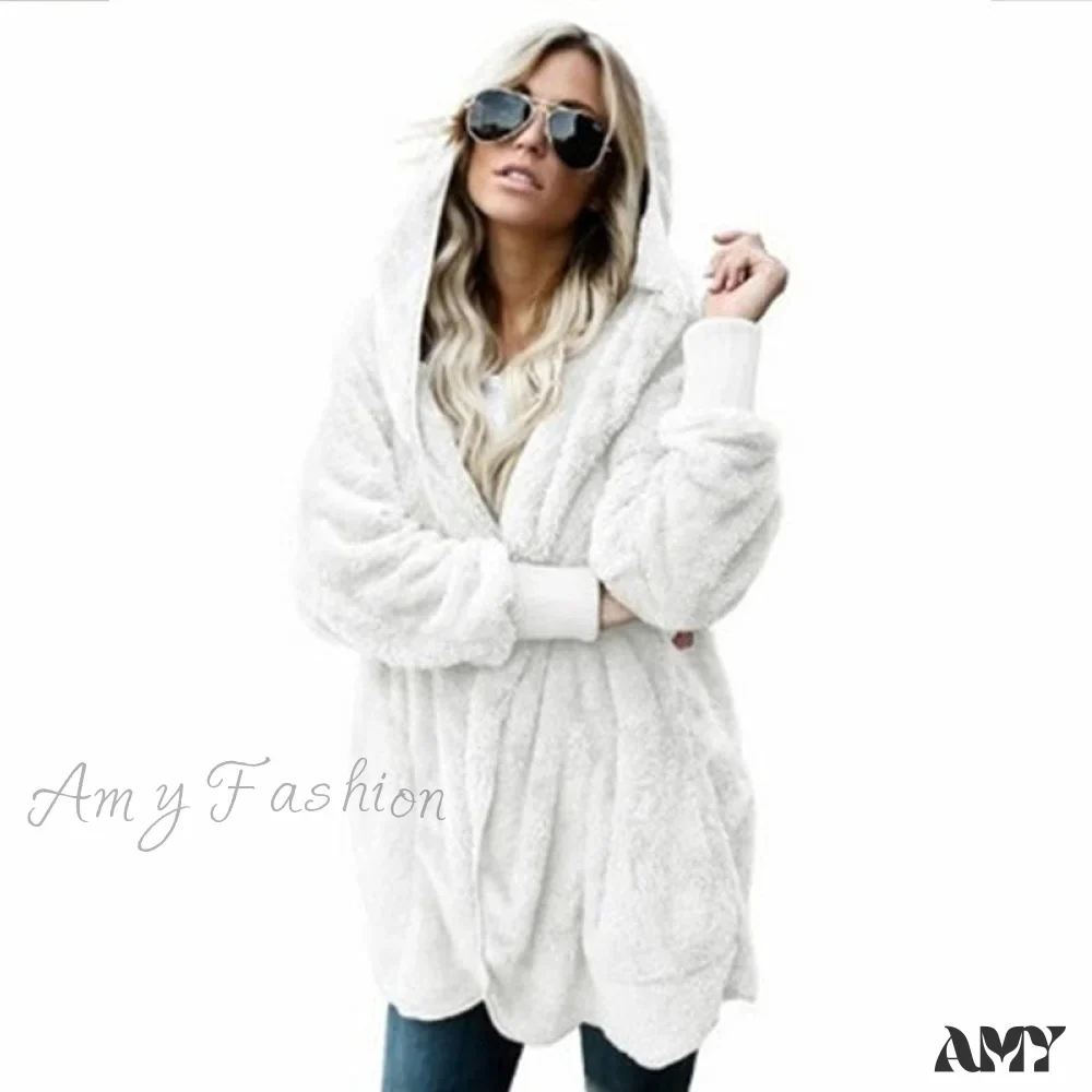 Amy Fashion - Harajuku Women Loose Long Cardigan Ladies Warm Coat Outwear - Image 7