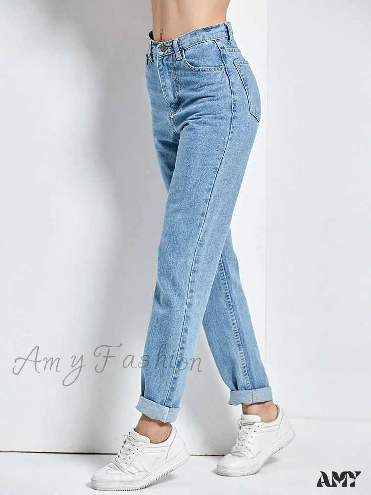 Amy Fashion - Vintage High Waist Jeans - Image 2