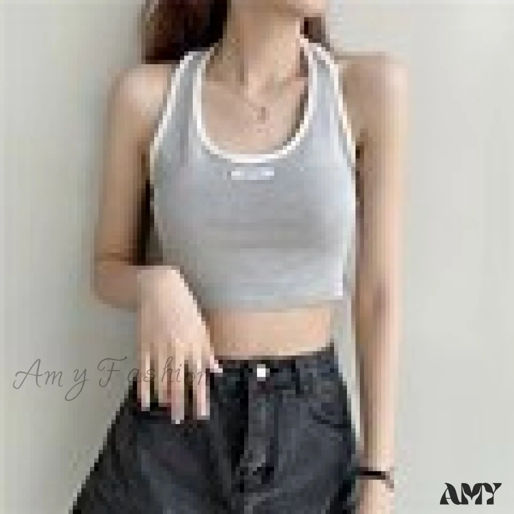 Amy Fashion - Basic Cotton Sports Tank Tops - Image 10