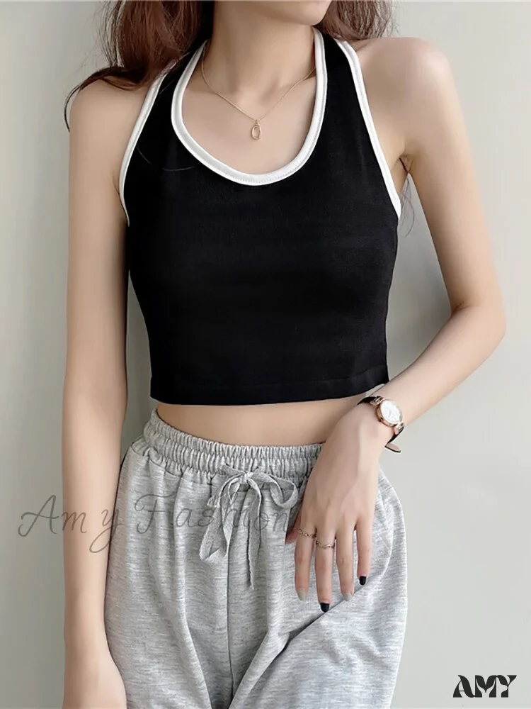 Amy Fashion - Basic Cotton Sports Tank Tops - Image 3