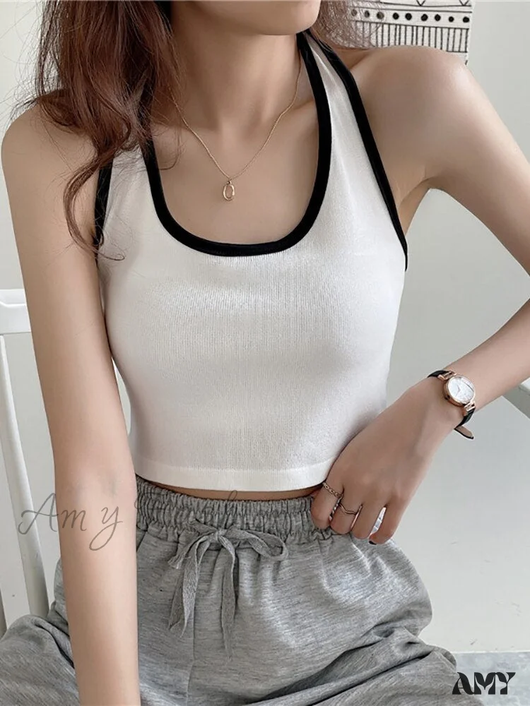 Amy Fashion - Basic Cotton Sports Tank Tops - Image 4