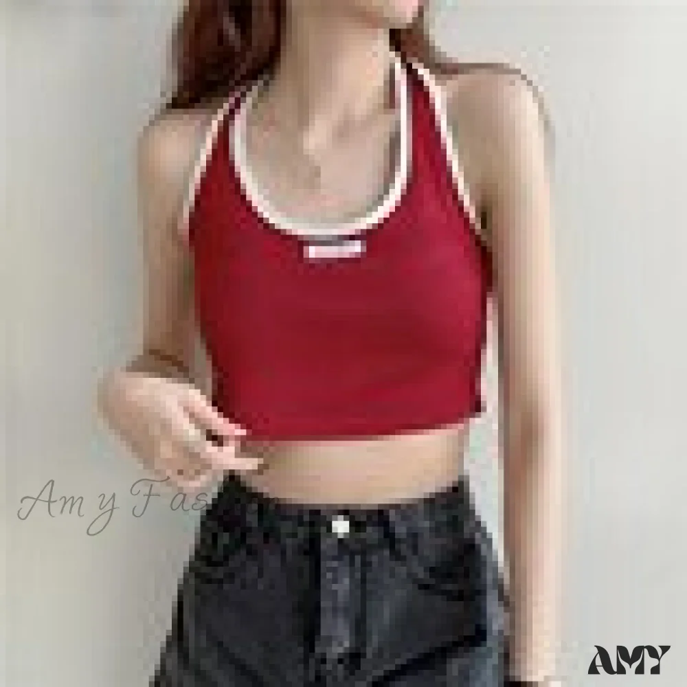 Amy Fashion - Basic Cotton Sports Tank Tops - Image 7