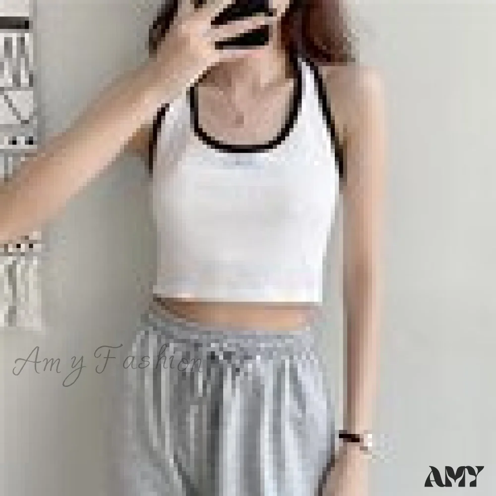 Amy Fashion - Basic Cotton Sports Tank Tops - Image 8