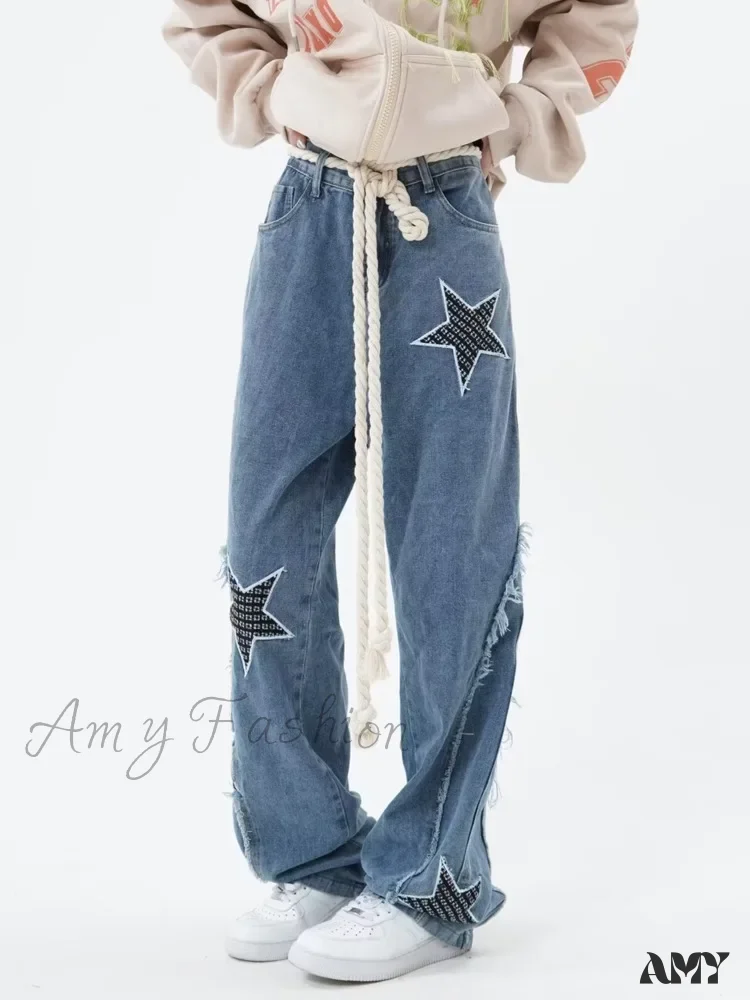 Amy Fashion - High Street Trendy Slimming Micro Flared Yellow Mud Color Street Zippered Straight Leg Jean - Image 2