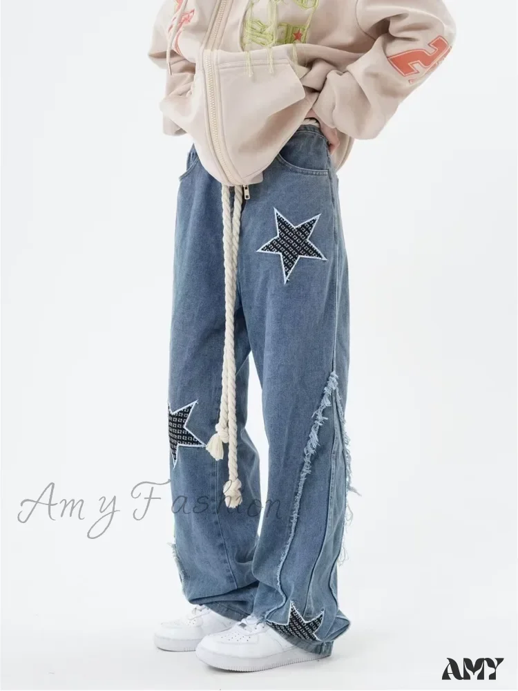 Amy Fashion - High Street Trendy Slimming Micro Flared Yellow Mud Color Street Zippered Straight Leg Jean - Image 3