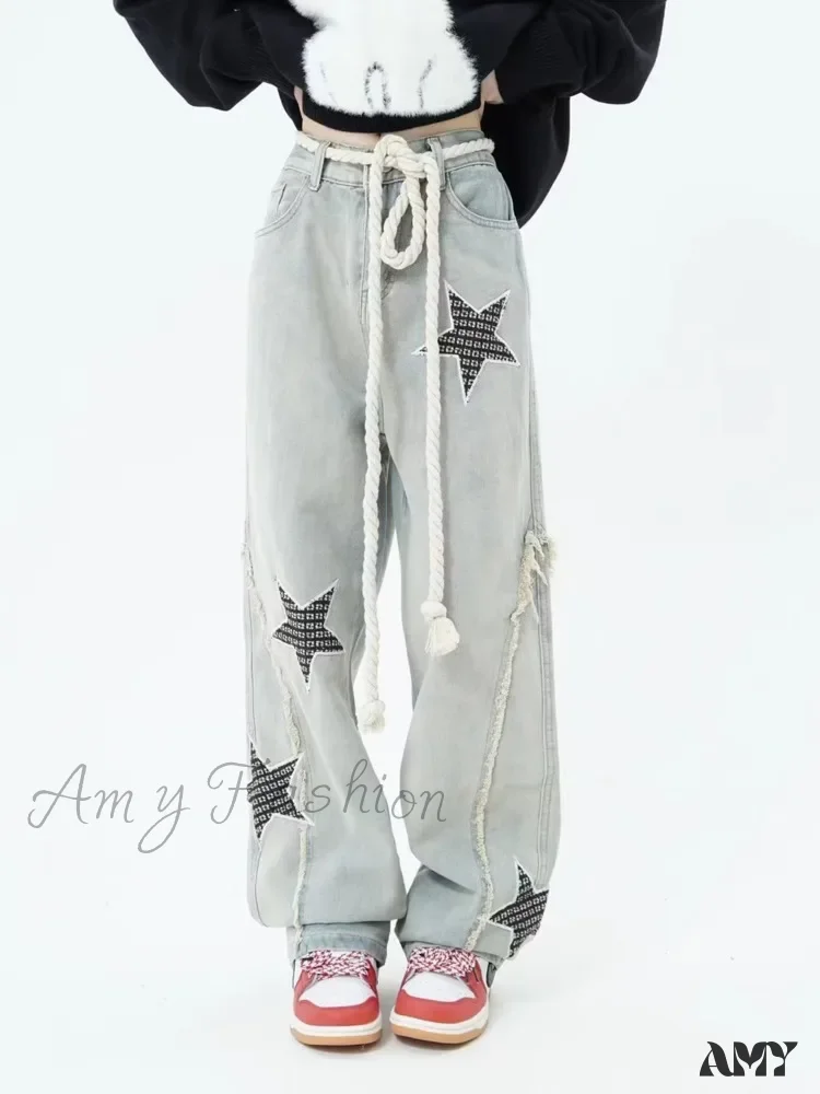 Amy Fashion - High Street Trendy Slimming Micro Flared Yellow Mud Color Street Zippered Straight Leg Jean - Image 5