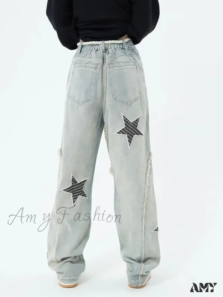 Amy Fashion - High Street Trendy Slimming Micro Flared Yellow Mud Color Street Zippered Straight Leg Jean - Image 6