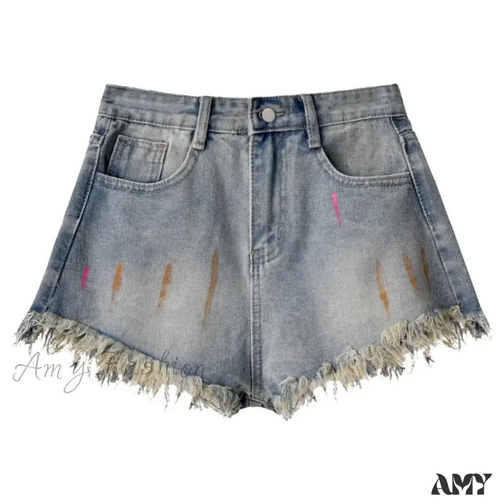High Vintage Gothic Beach Mini Fashion Wide Elegant Y2k Short - Image 5
