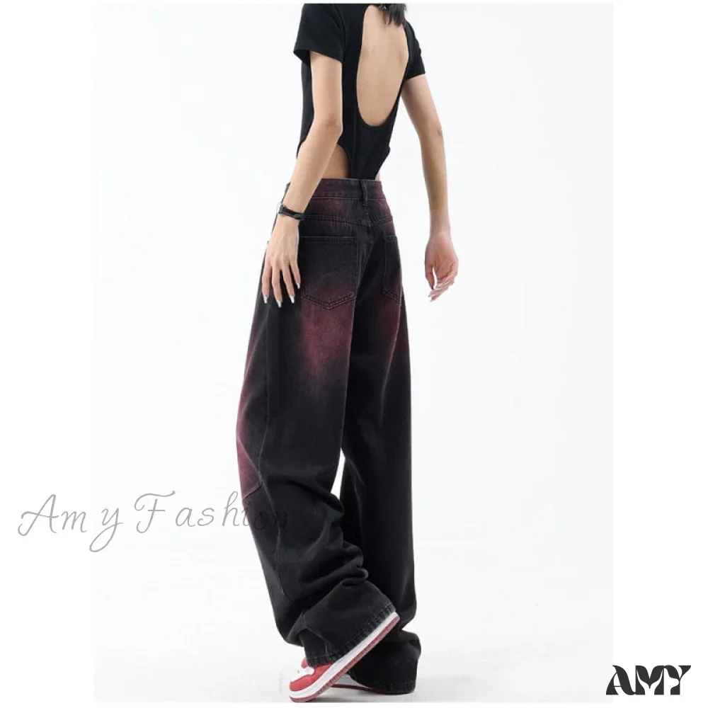 Amy Fashion - High Waist Baggy Wide Leg Pants Street Fashion - Image 4