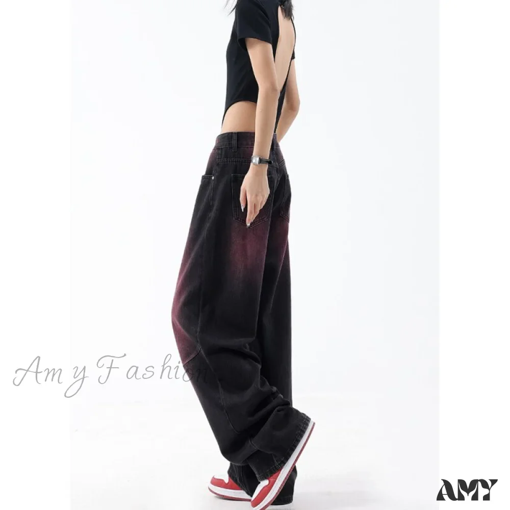 Amy Fashion - High Waist Baggy Wide Leg Pants Street Fashion - Image 5