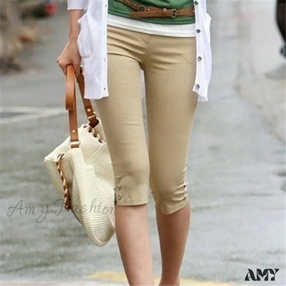 Amy Fashion - High Waist Elastic Plus Size Pants - Image 4