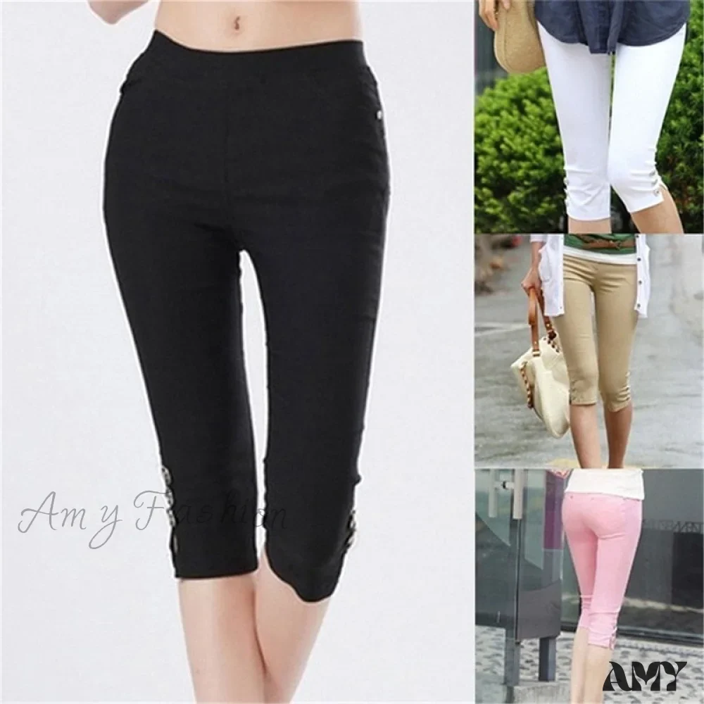 Amy Fashion - High Waist Elastic Plus Size Pants - Image 5