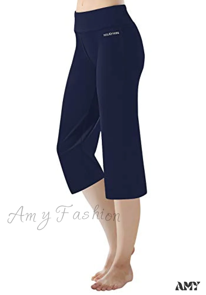 Amy Fashion - Capri Petite Regular Tall Length Women's Straight Leg Yoga Pants - Image 17
