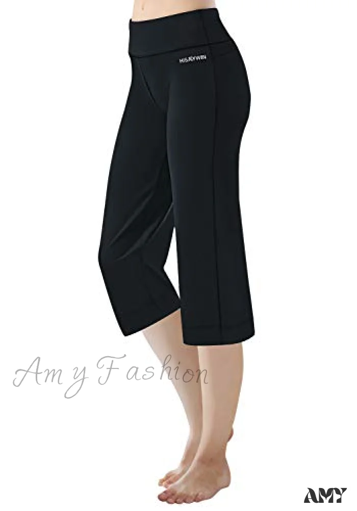 Amy Fashion - Capri Petite Regular Tall Length Women's Straight Leg Yoga Pants - Image 21
