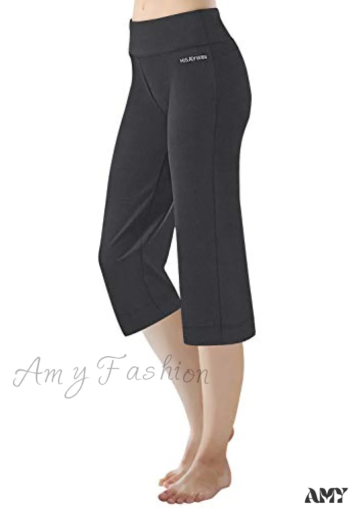 Amy Fashion - Capri Petite Regular Tall Length Women's Straight Leg Yoga Pants - Image 23
