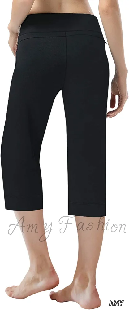 Amy Fashion - Capri Petite Regular Tall Length Women's Straight Leg Yoga Pants - Image 4