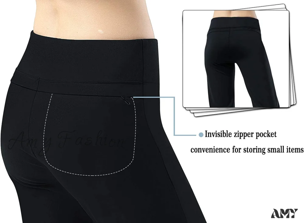Amy Fashion - Capri Petite Regular Tall Length Women's Straight Leg Yoga Pants - Image 5