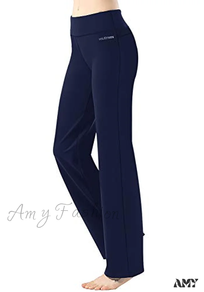 Amy Fashion - Capri Petite Regular Tall Length Women's Straight Leg Yoga Pants - Image 8