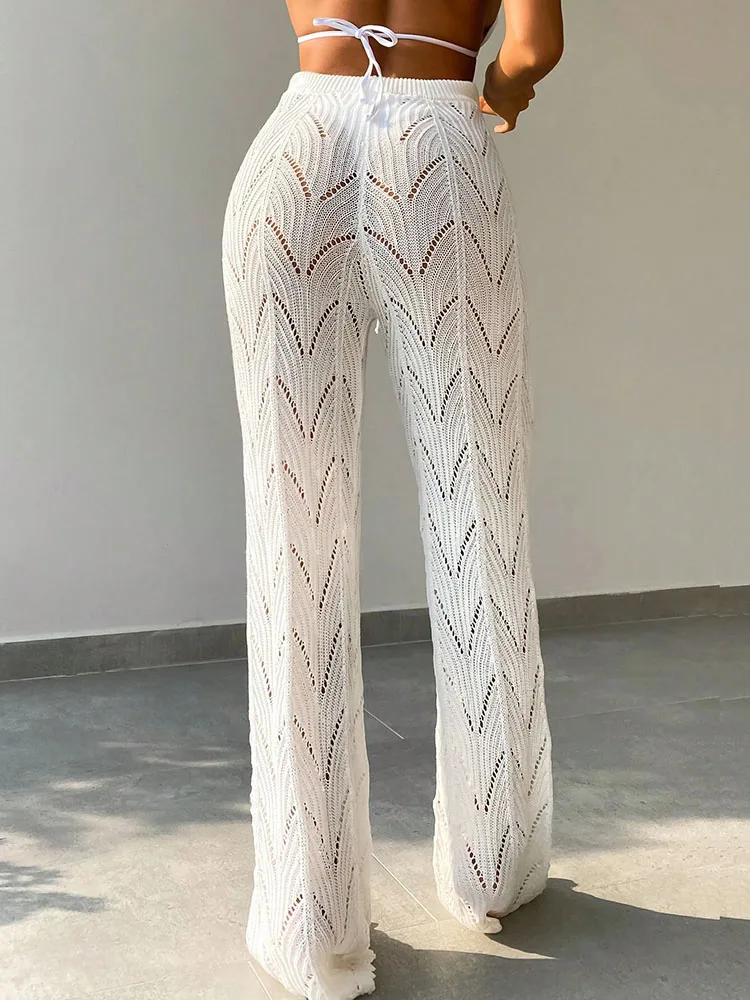 Hollow Knitted Beach Pant - Image 2