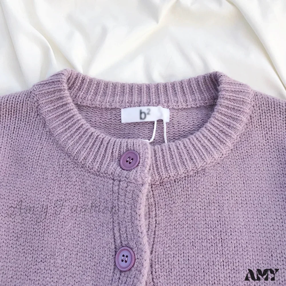 Amy Fashion - Sweaters Cardigans Warm Casual Arrival Solid Knitwear Loose Coat - Image 17