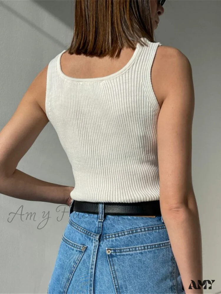 Amy Fashion - Y2K Knitted Sexy Cropped Corset - Image 5