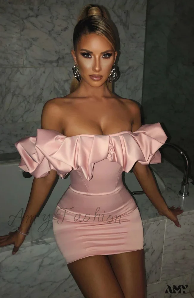 Amy Fashion - Classic Elegant Party Club Wear Slim Fit Bodycon Dress - Image 16