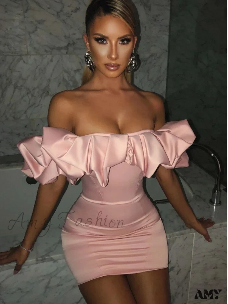 Amy Fashion - Classic Elegant Party Club Wear Slim Fit Bodycon Dress - Image 4