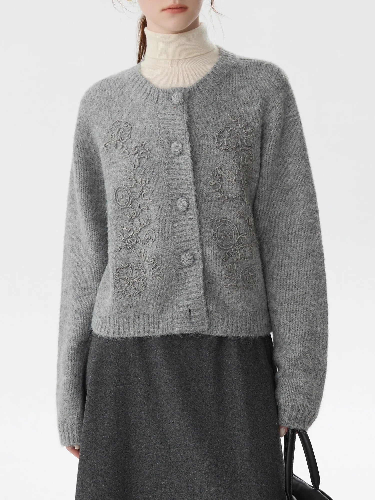 Korean Heavy Knit Autumn Style Cardigan - Image 2