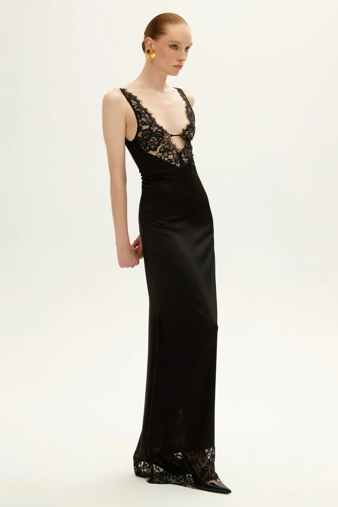 Lace Bandage V-Neck Sleeveless Party Dress - Image 6