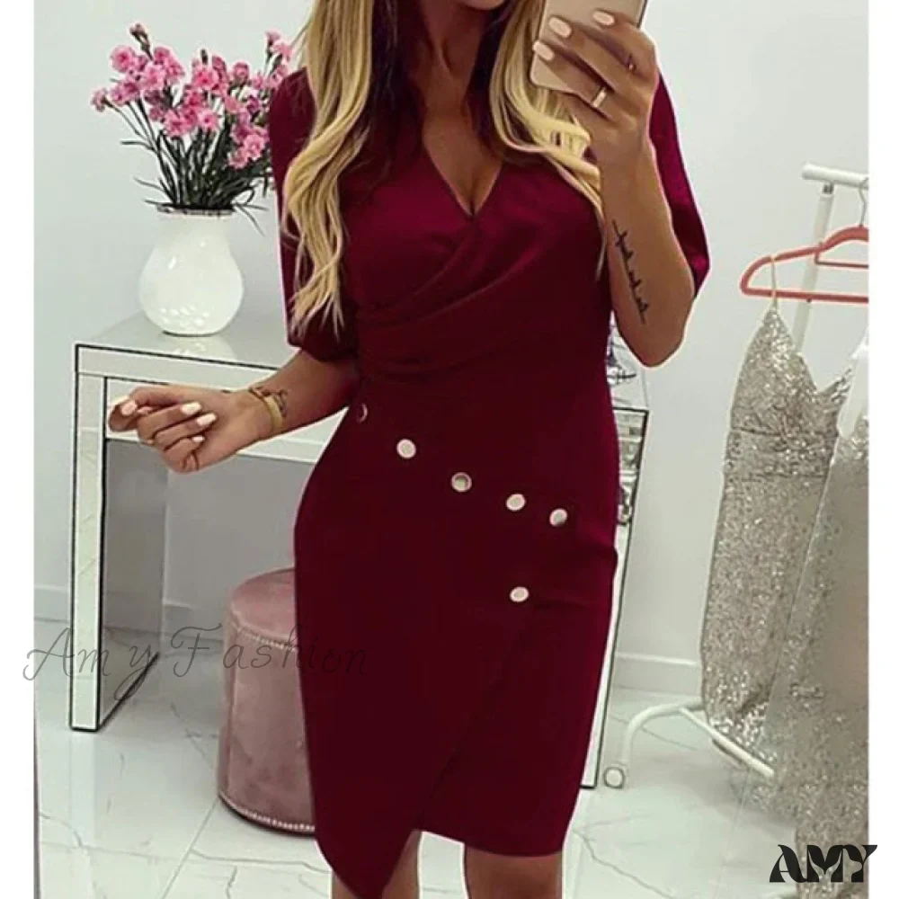 Amy Fashion - Lace Hollow Backless Elegant Party Chic Retro Dress - Image 4