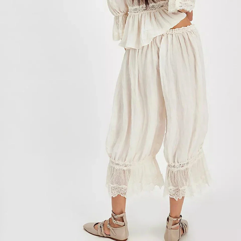 Lace Patchwork Lantern Pant - Image 4
