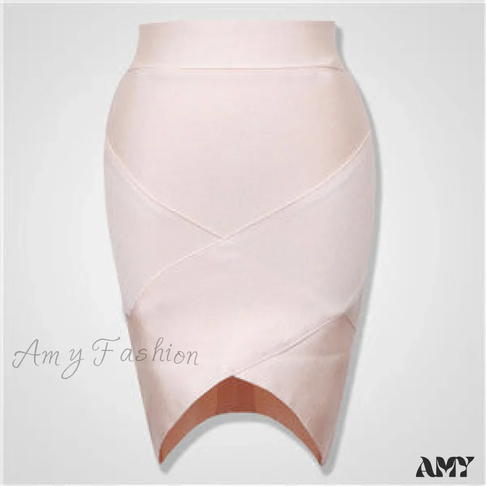 Amy Fashion - Ladies Rayon Pencil Bandage Skirt - Image 8