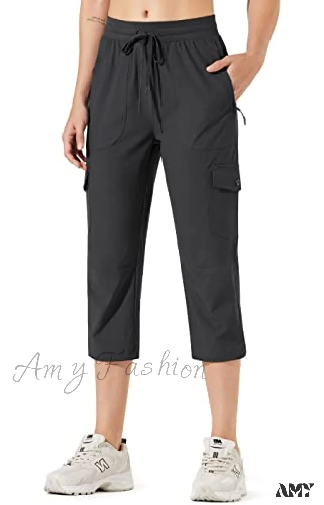 Amy Fashion - Hiking Cargo Joggers Pants Lightweight Quick Dry Capris Golf Pants - Image 12