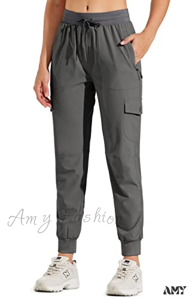 Amy Fashion - Hiking Cargo Joggers Pants Lightweight Quick Dry Capris Golf Pants - Image 14