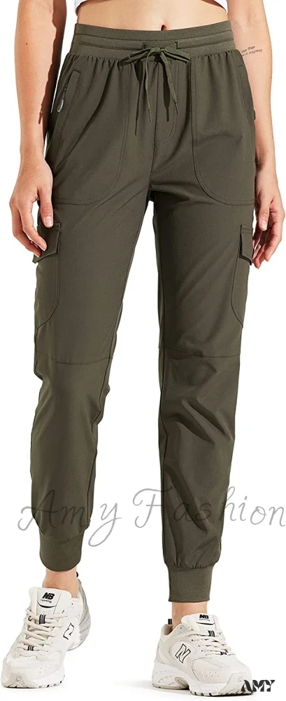 Amy Fashion - Hiking Cargo Joggers Pants Lightweight Quick Dry Capris Golf Pants - Image 20