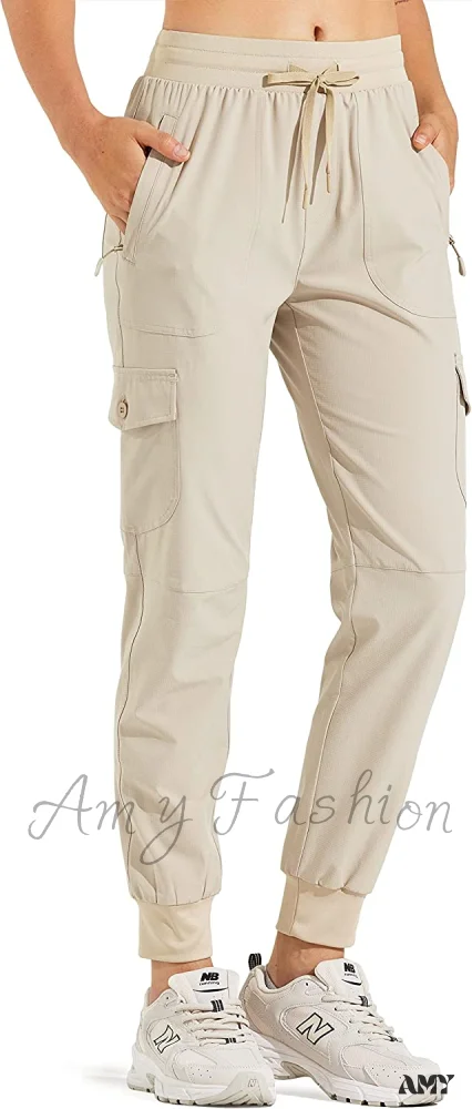 Amy Fashion - Hiking Cargo Joggers Pants Lightweight Quick Dry Capris Golf Pants - Image 25