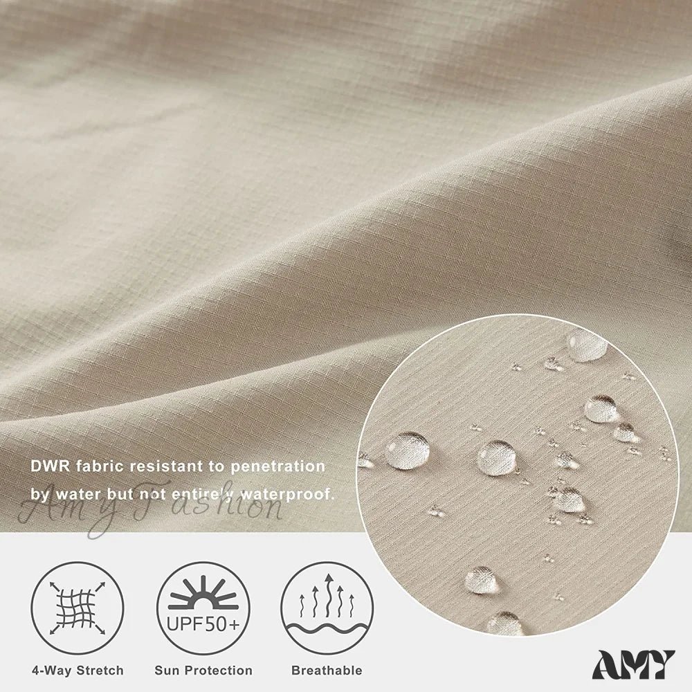 Amy Fashion - Hiking Cargo Joggers Pants Lightweight Quick Dry Capris Golf Pants - Image 4