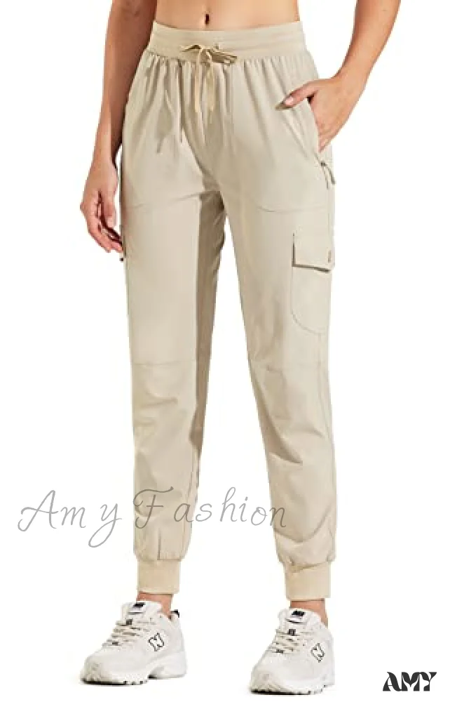 Amy Fashion - Hiking Cargo Joggers Pants Lightweight Quick Dry Capris Golf Pants - Image 9