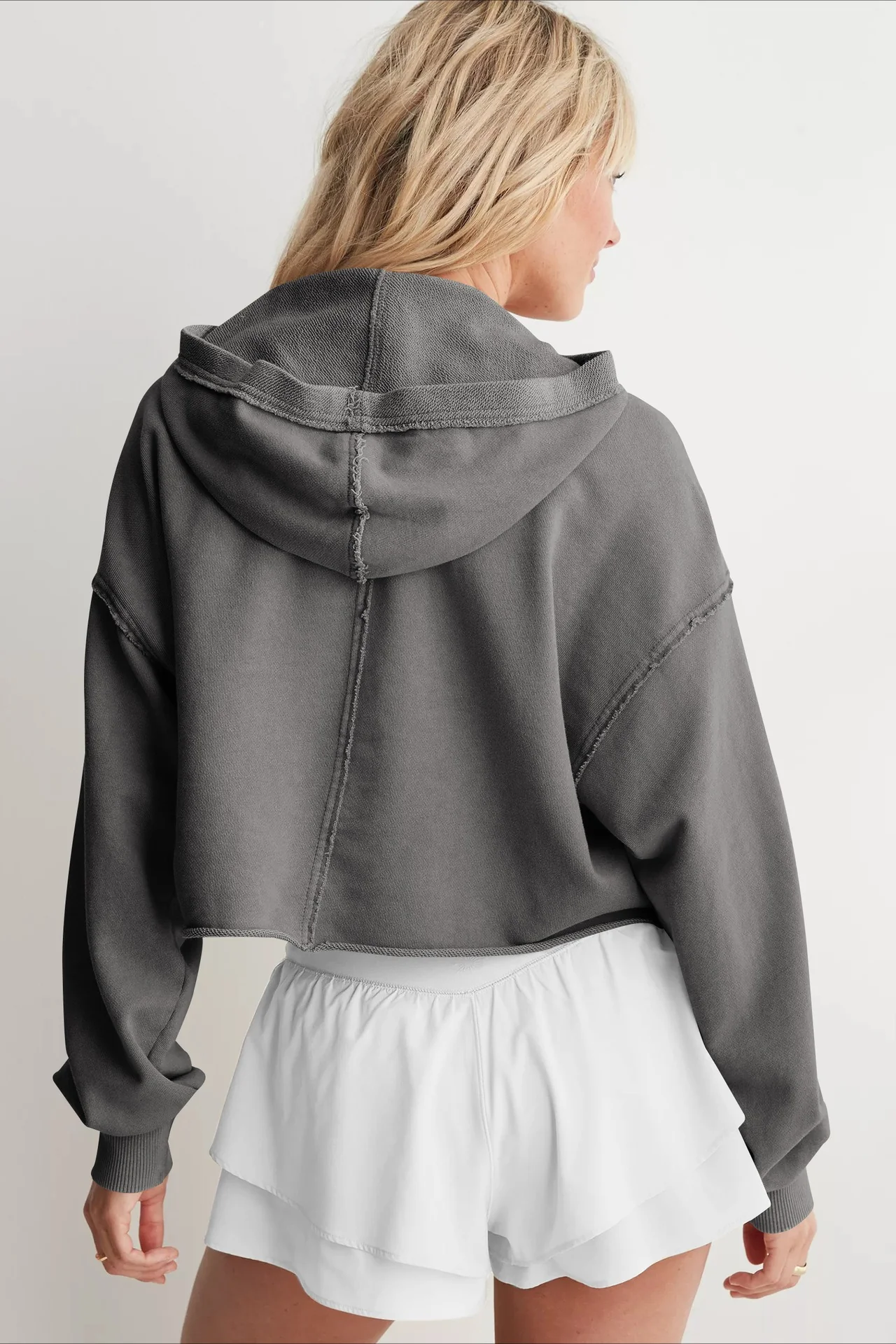 Loose V-neck Fashionable Hoodie - Image 11