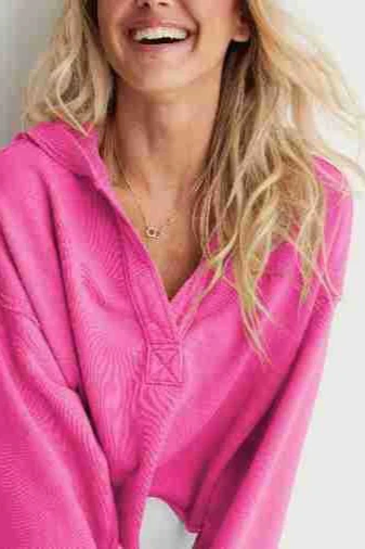 Loose V-neck Fashionable Hoodie - Image 12