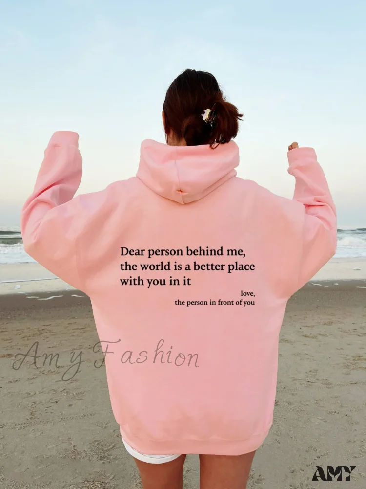 Love Solid Color Comfortable Soft Casual Stylish Cozy Hoodies - Image 3