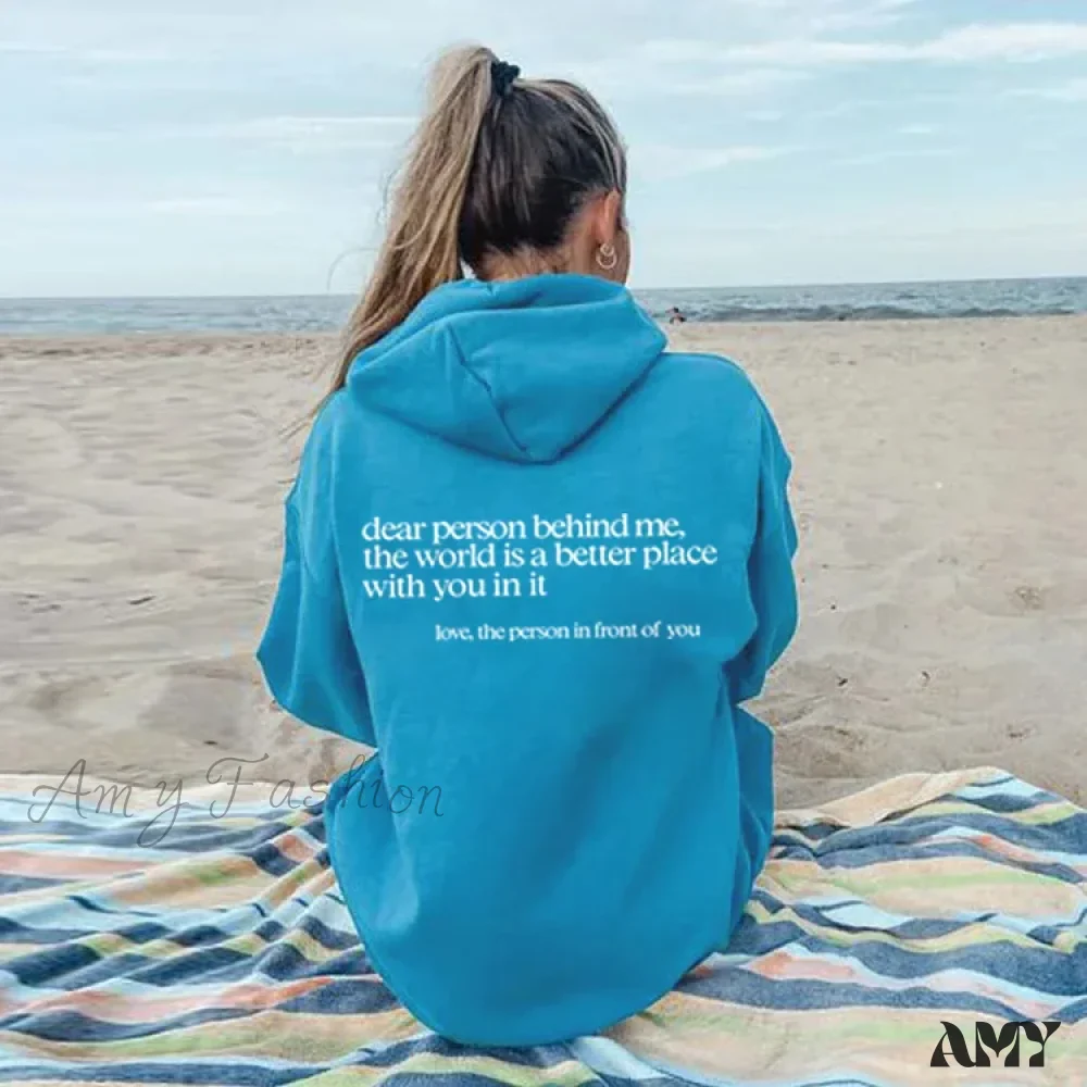 Love Solid Color Comfortable Soft Casual Stylish Cozy Hoodies - Image 6