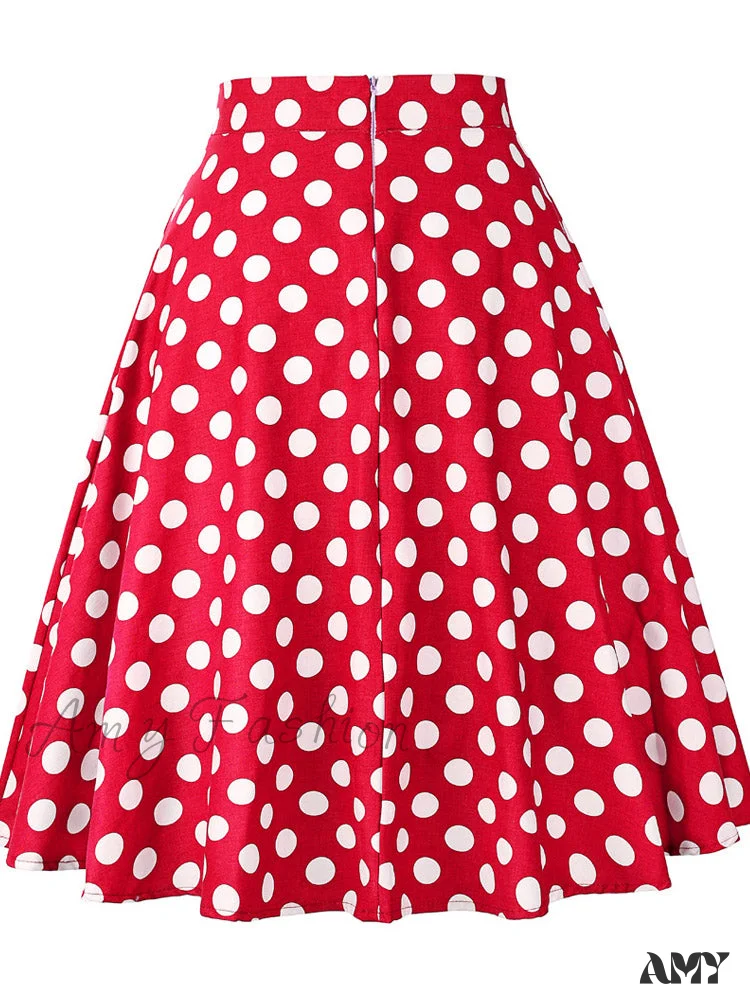 Amy Fashion - Runway Vintage Rockabilly Midi Skirt - Image 2
