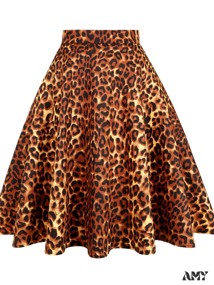 Amy Fashion - Runway Vintage Rockabilly Midi Skirt - Image 20
